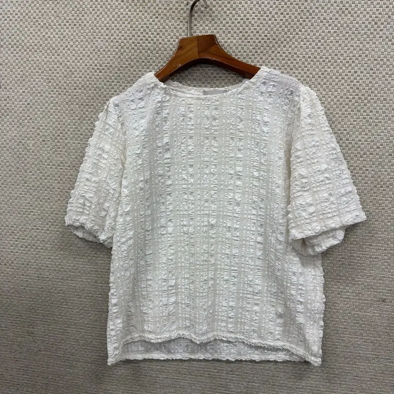 빈티지 반팔 블라우스 F D03689