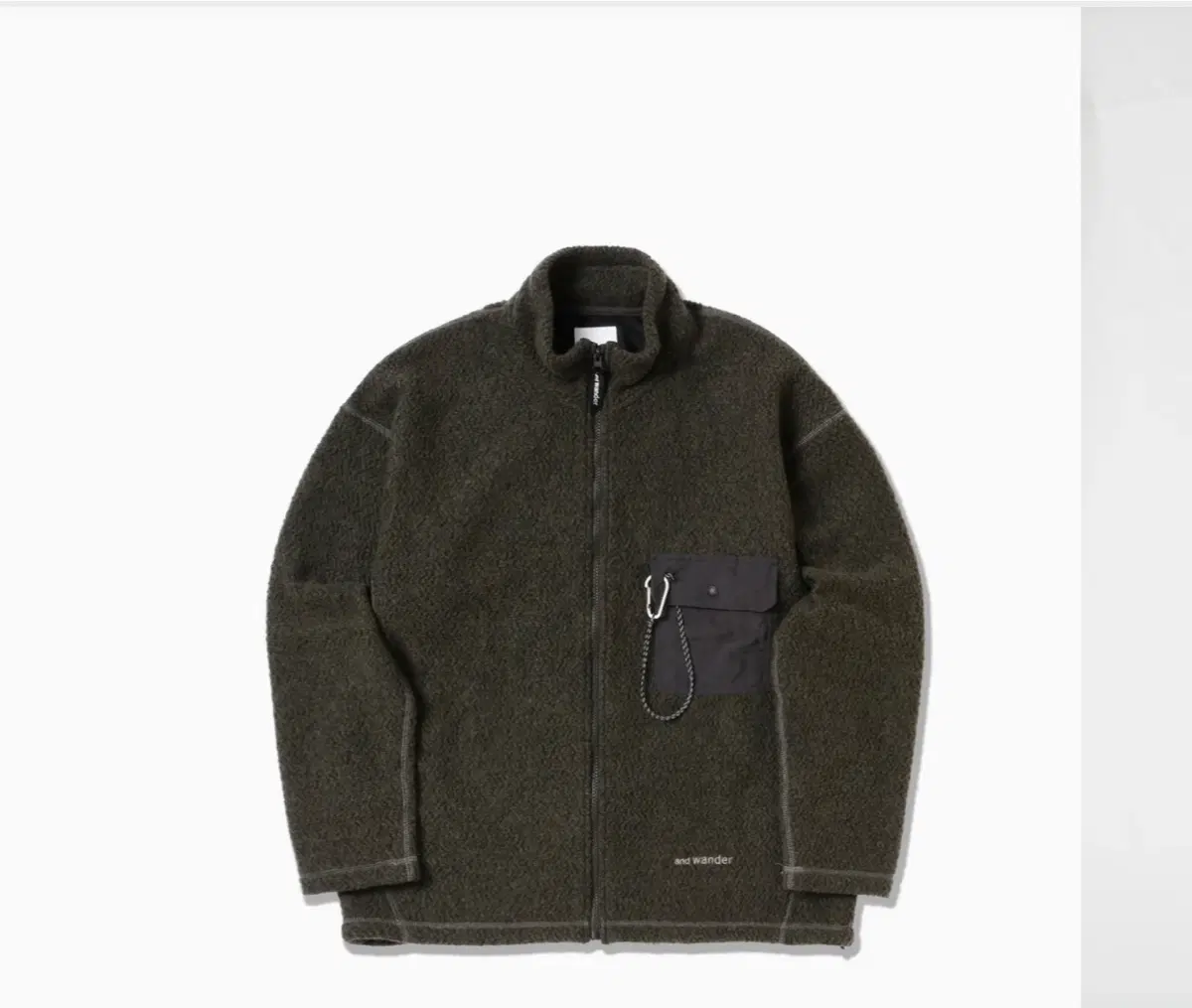 앤드원더 re wool JQ stand zip L사이즈