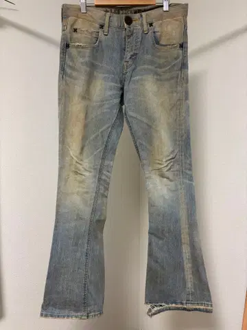 초레어 레드 리 츄에 Lee 부츠컷 데님 블루