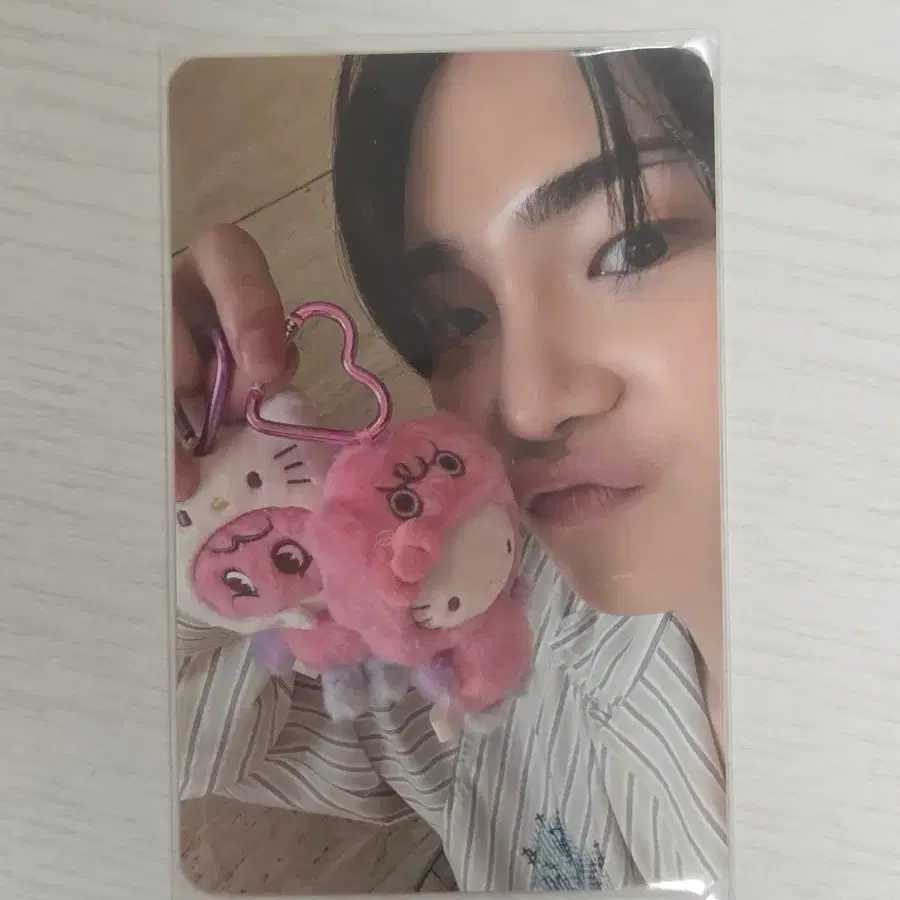 샤이니 키 복실이 헬로키티 콜라보 인형 포토카드