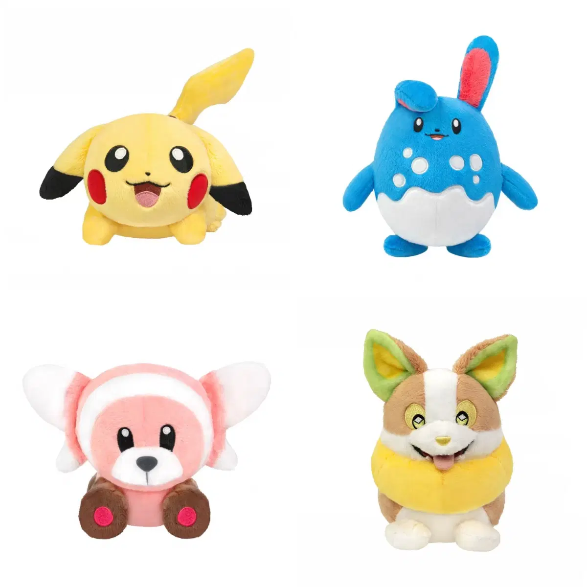 포켓몬스터 피카츄 마릴리 포곰곰 멍파치 귀가 움직이는 꼬리가 움직이는 인형 마스코트 액션 움직이는 시리즈