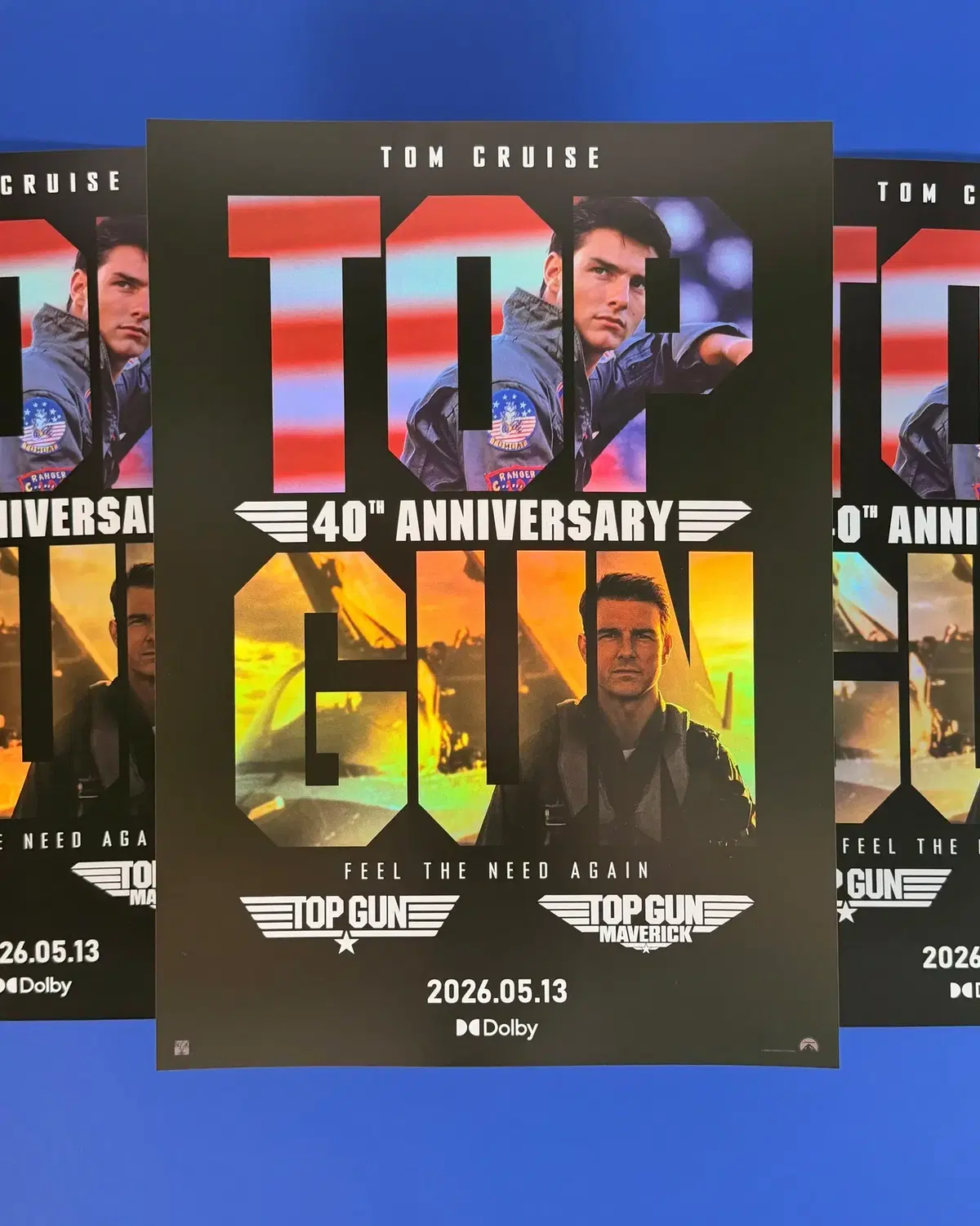 탑건 40주년 기념 콤보 돌비 포스터