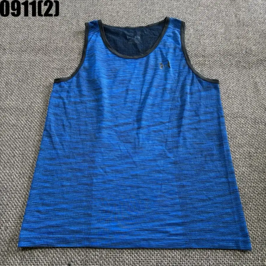 언더아머 남성 민소매 블루xl