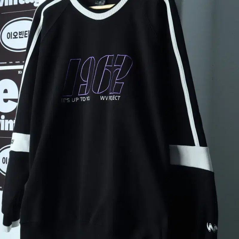 (L-2XL) 맨투맨 티셔츠 빅로고 나그랑 스포티 올드스쿨-H39115
