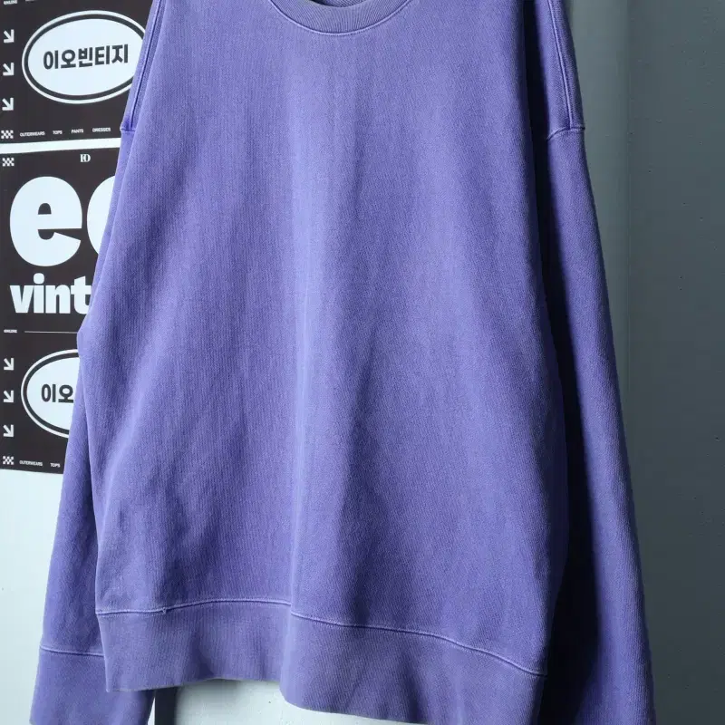 (L-2XL) 어텐션로우 맨투맨 티셔츠 빅사이즈 피그먼트-H39116