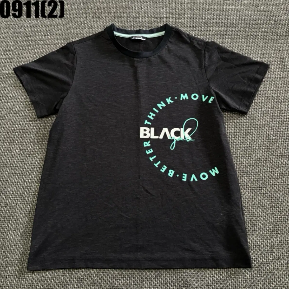 블랙야크 블랙앤화이트 티셔츠 165