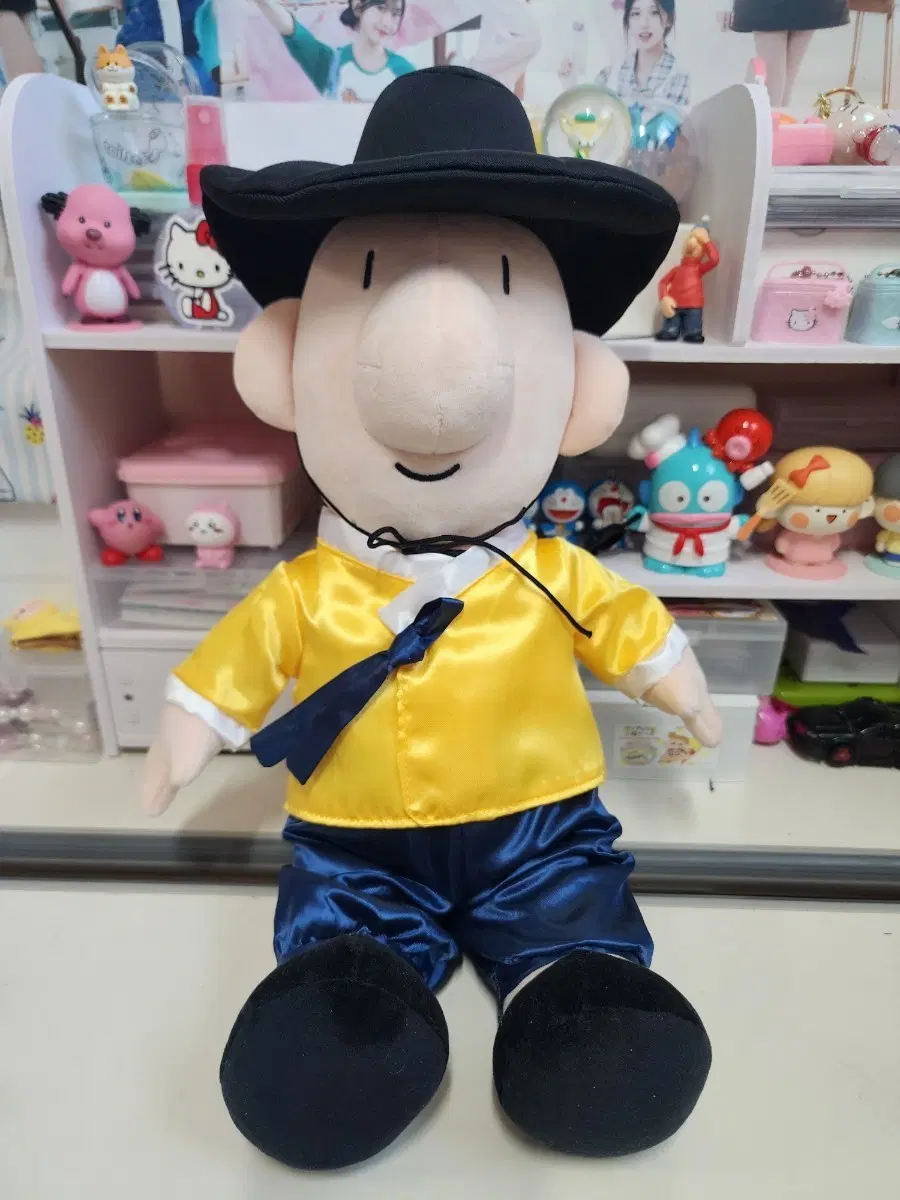 (정품 새상품)패트와매트 한복에디션패트 인형 (노란색)