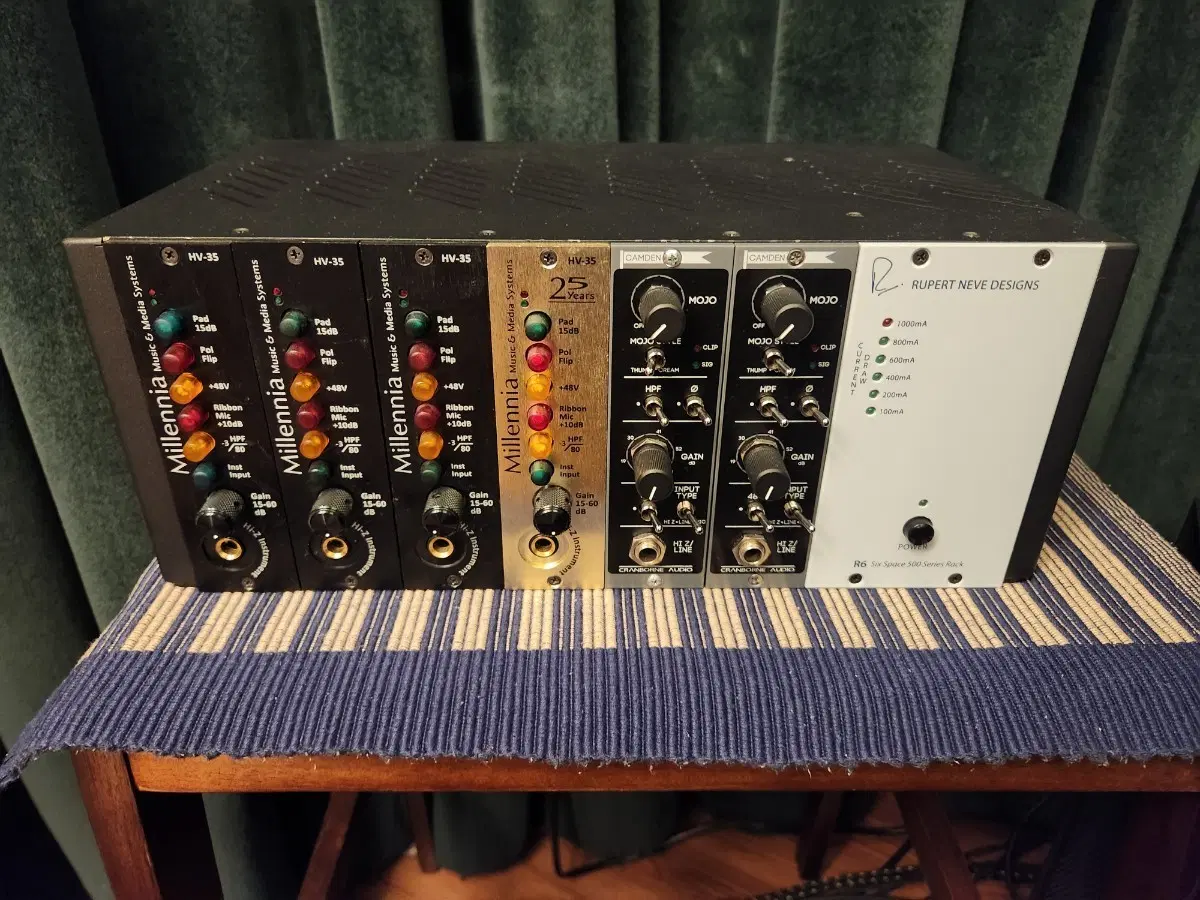 밀레니아 hv35 , cranborne audio 캠든 500 마이크 프리앰프