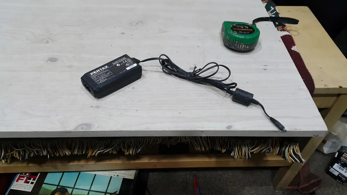 중고 펜탁스 DC 4.5 V 2핀 피메일 타입 어답터