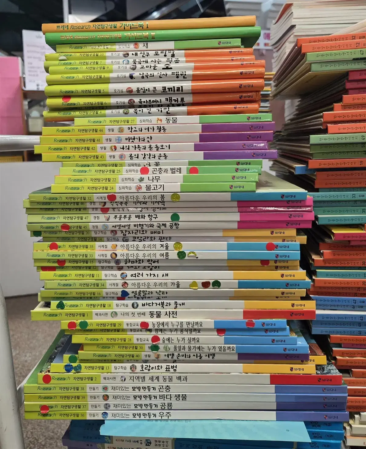 Research 자연탐구생활 쁘레네 50권 세트 어린이책 중고책