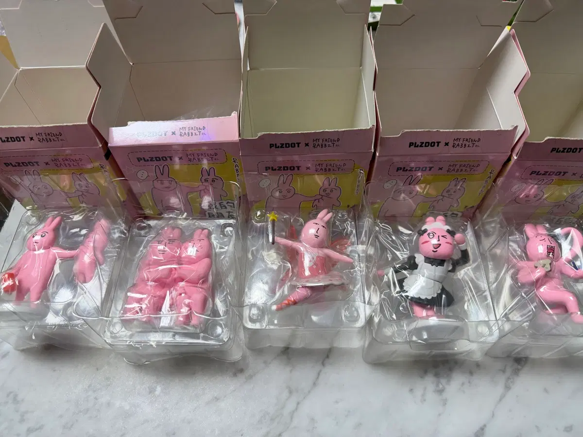 엄근진토끼 피규어 일괄