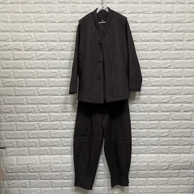 @551) 남성 누빔 쓰리피스 한복