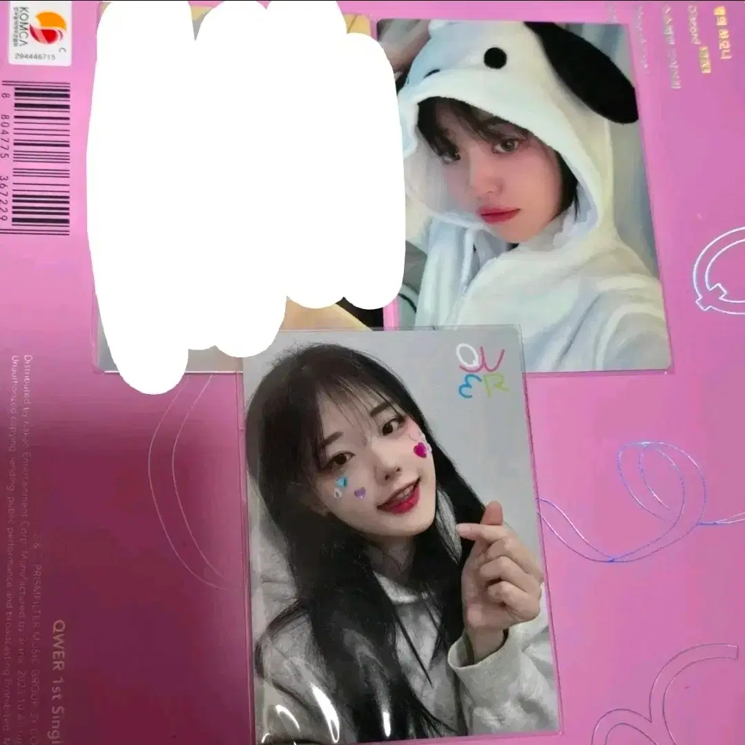 QWER 일본 한정 희귀 미공포 포카 쵸단 마젠타 히나 시연