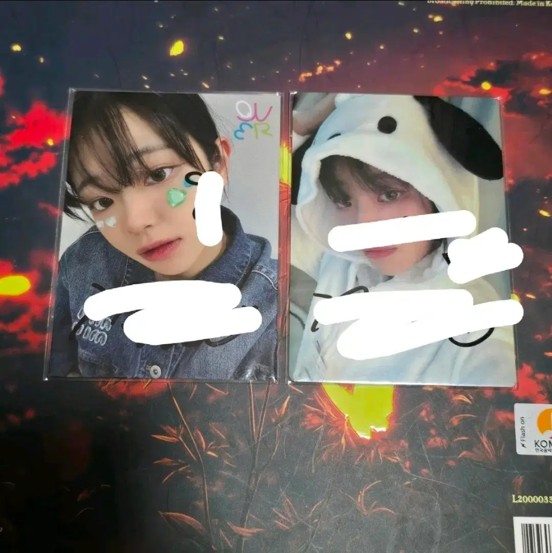 QWER 일본 전용 미공포 포카 쵸단 마젠타 히나 시연
