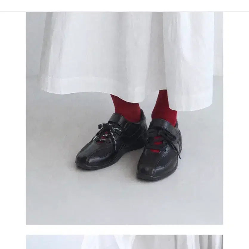 (레드벨벳 예리 착용)소가죽 레이스업 메리제인 스니커즈