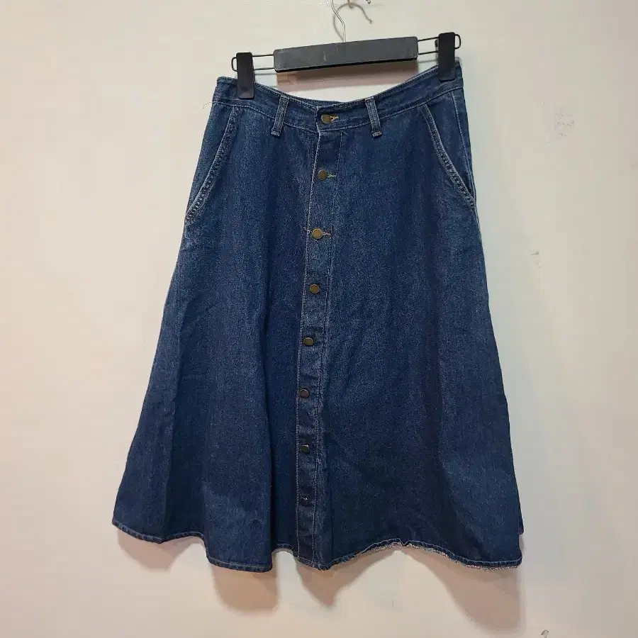JENNIFER 데님 버튼 스커트 M 27-28