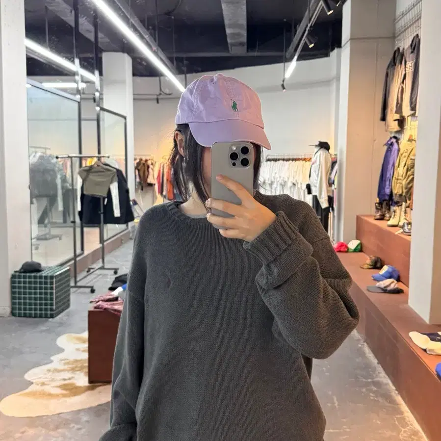 폴로 랄프로렌 포니 자수 로고 퍼플 캡 H3438