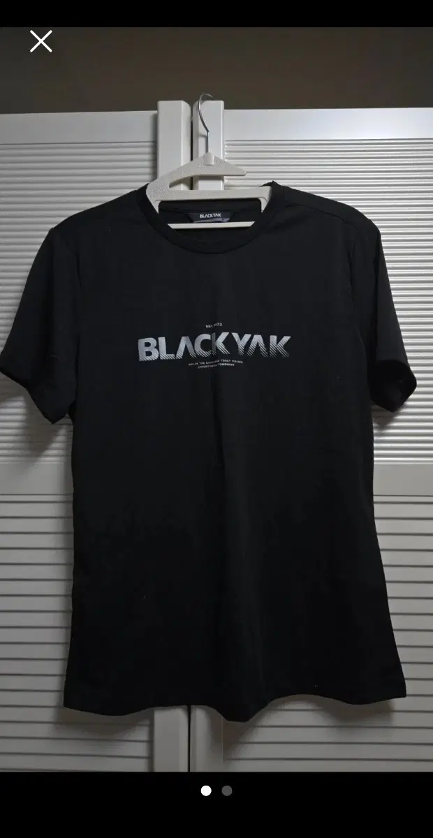 블랙야크 반팔티 블랙
