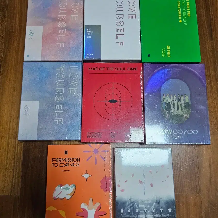 방탄소년단 bts 럽셀 유럽 상파울루 미개봉 DVD BLURAY 양도