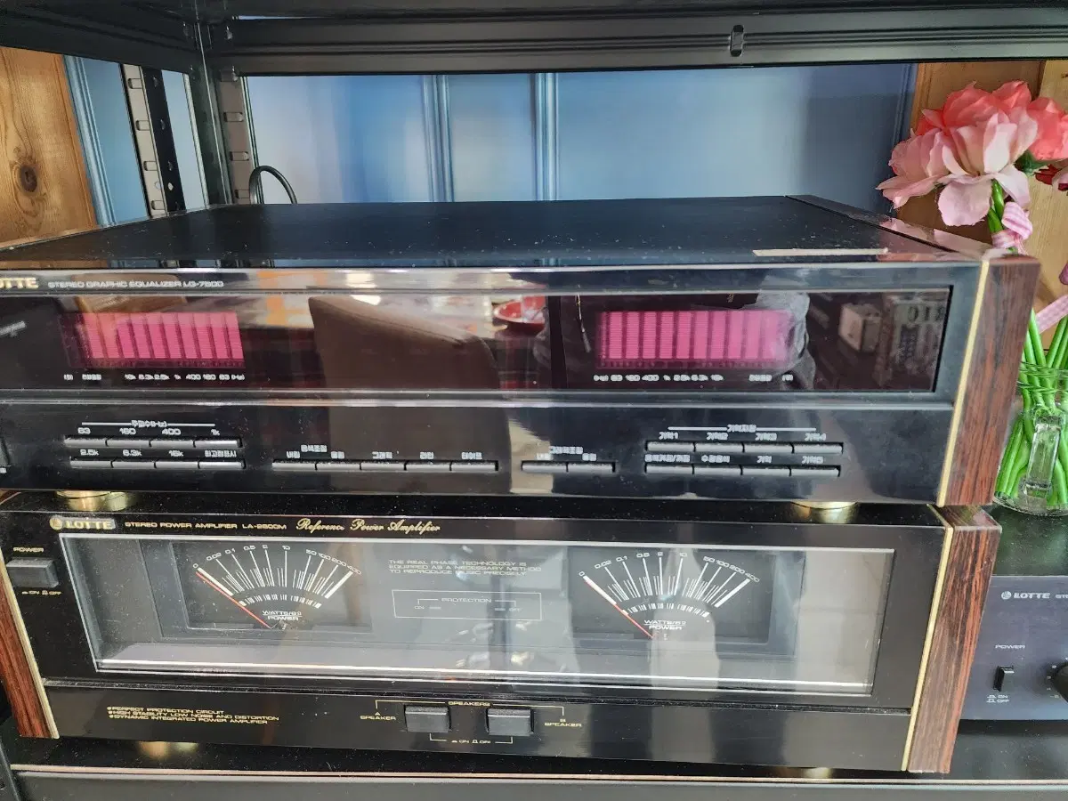 롯데 LA-7800 스테레오 그래픽 이퀄라이저 파워 앰프