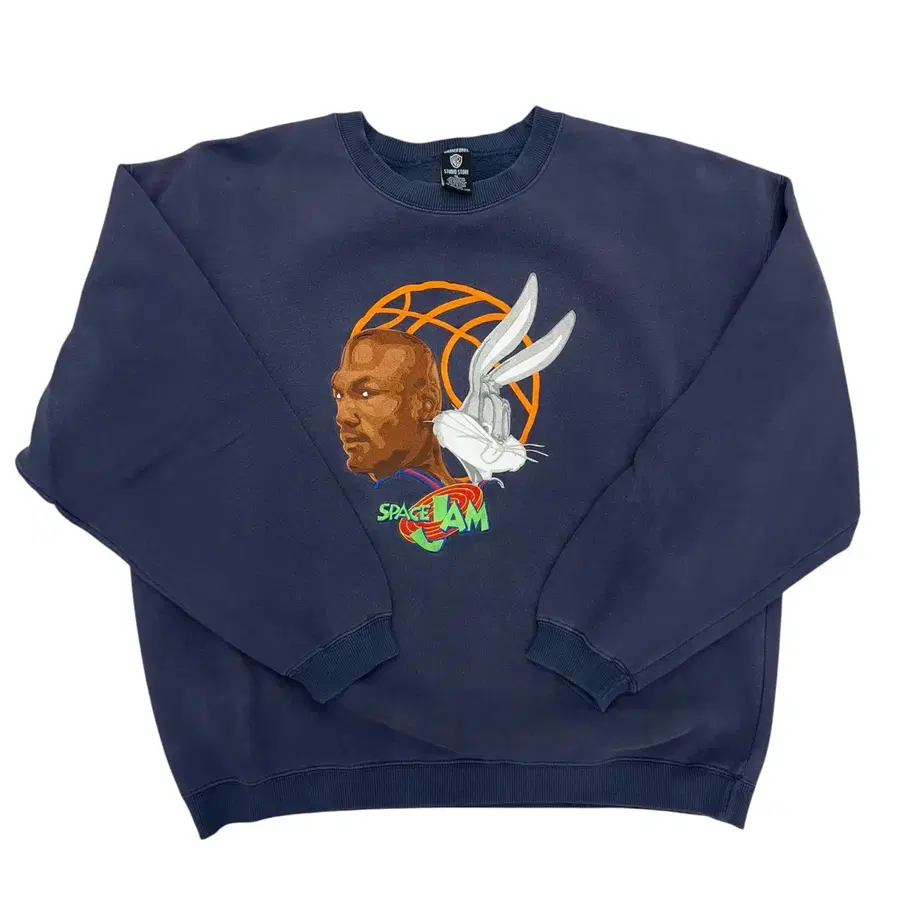 빈티지 90s Space Jam 자수 스웻셔츠
