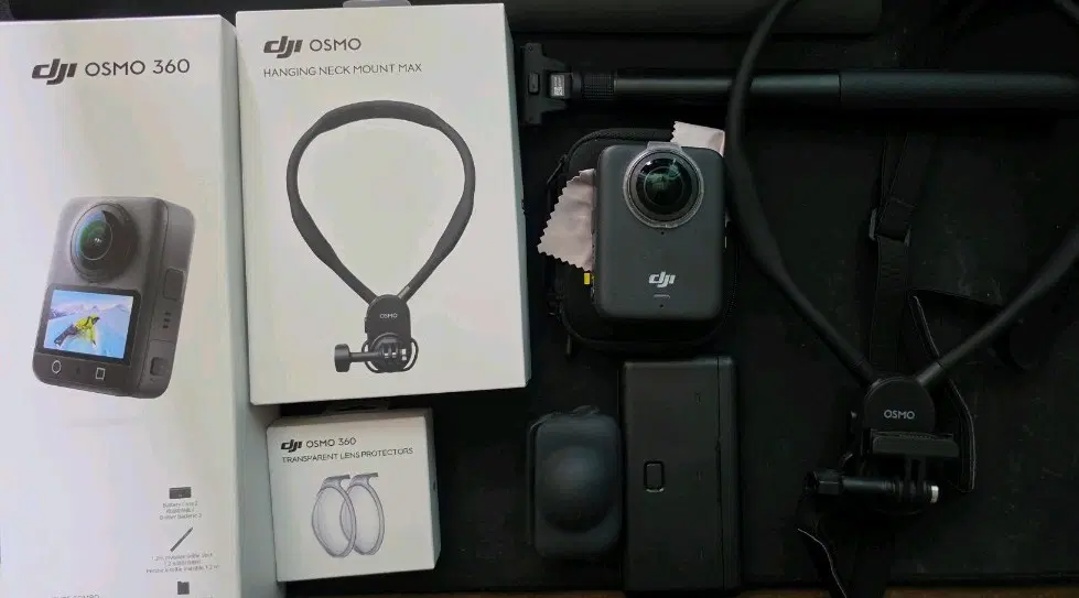 DJI 오즈모 액션 360 어드벤처 콤보 + 퀵릴리즈 + 넥마운트 + 렌즈프로택터