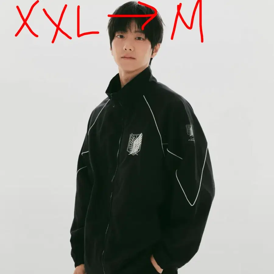 [교환]스파오 진격의거인 윈드브레이커 xxl->m