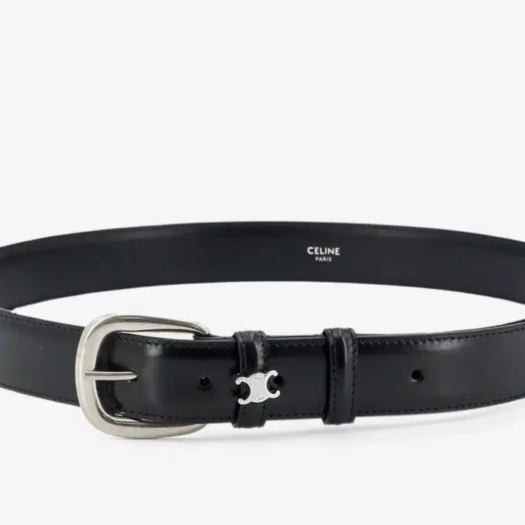 셀린느 비비안 벨트 30mm 토뤼옹 레더 블랙 사이즈95