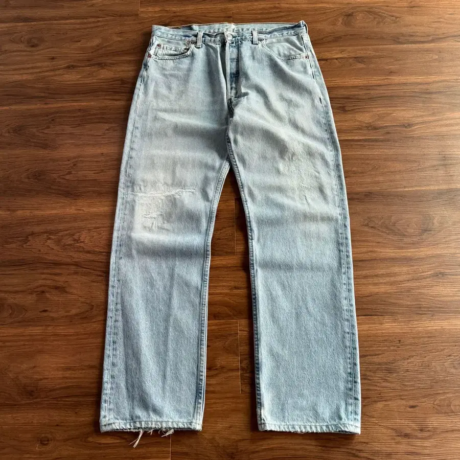 [36]90's 리바이스 Made in USA 501 리페어드 데님 팬츠