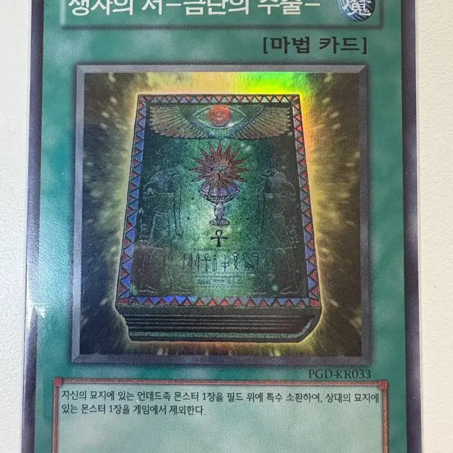 유희왕 생자의 서 금담의 주술 pgd슈레(kr)