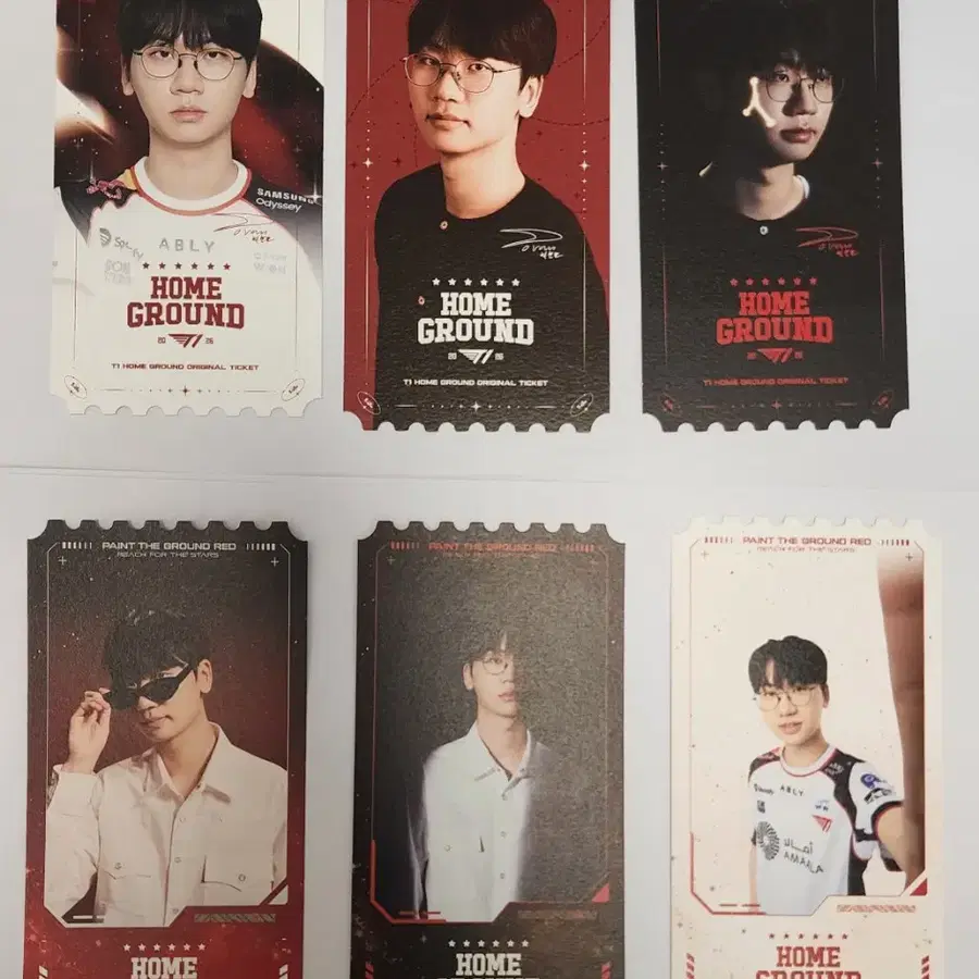 T1 HOME GROUND 티원 홈그라운드 티켓 6종 도란 오너 페이커 페이즈 케리아 Doran Oner Faker Peyz Keria