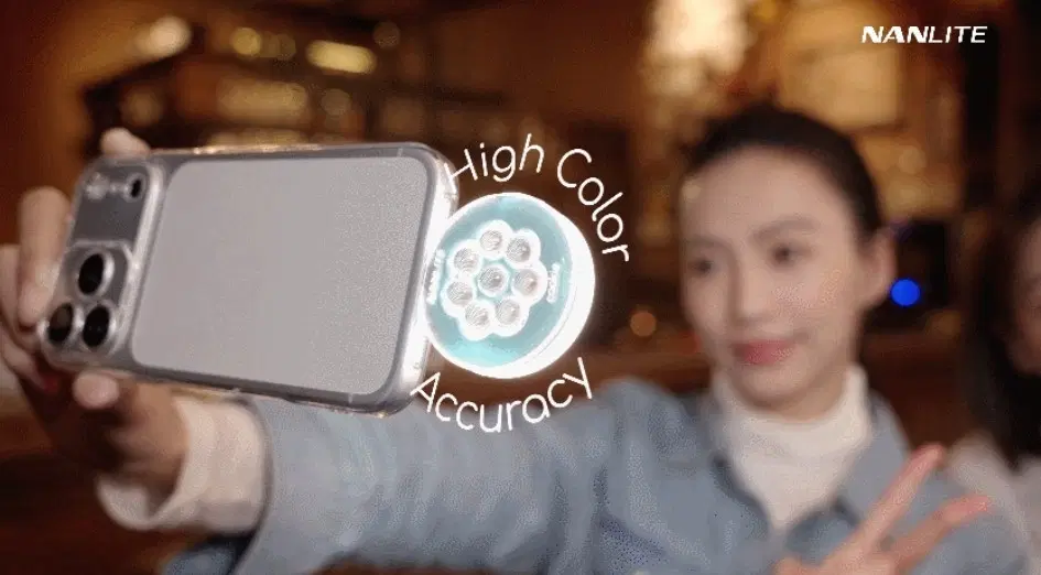 난라이트 Cookie 쿠키 C타입 미니 포켓 LED 촬영 조명
