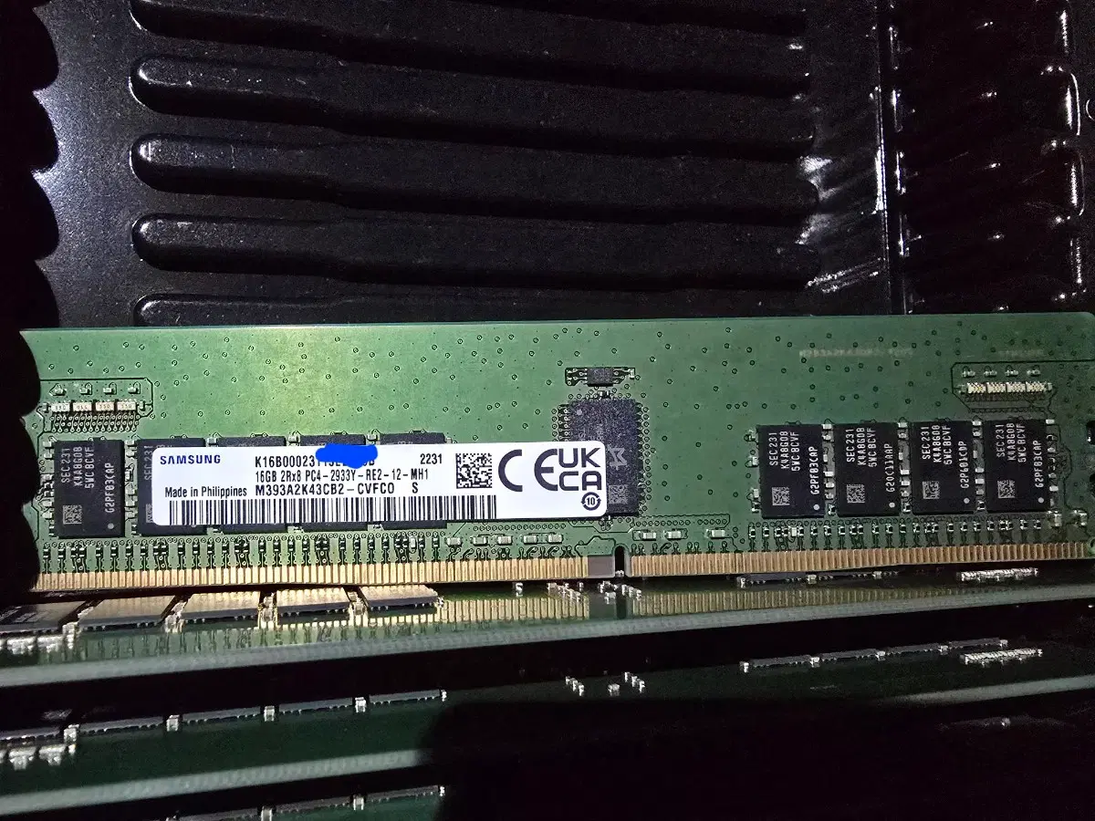 삼성전자 DDR4 2933 16G서버용메모리 ECC REG 신품
