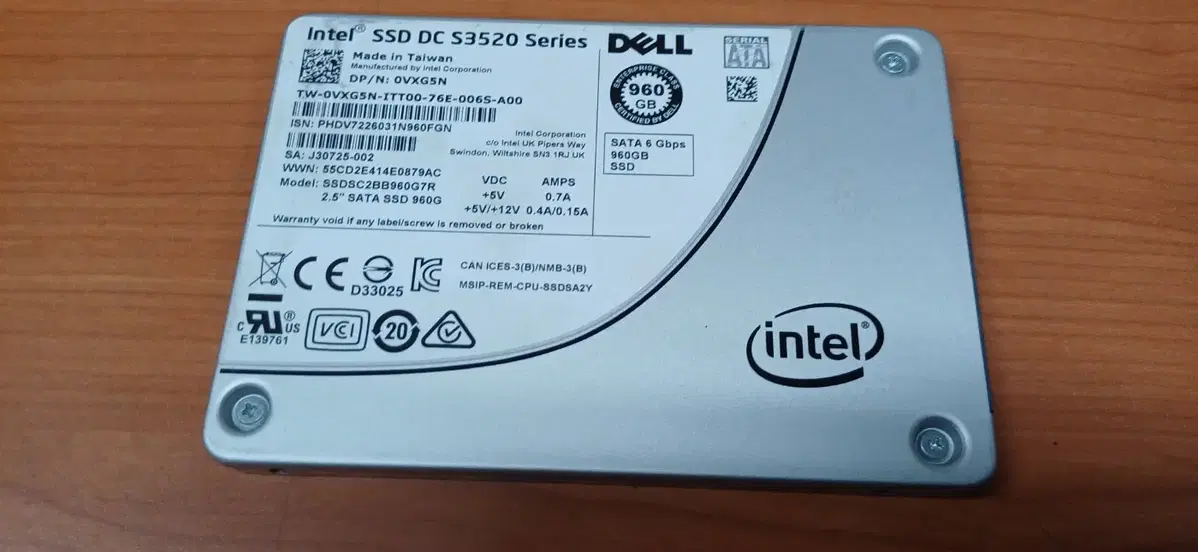중고 ssd960g  델