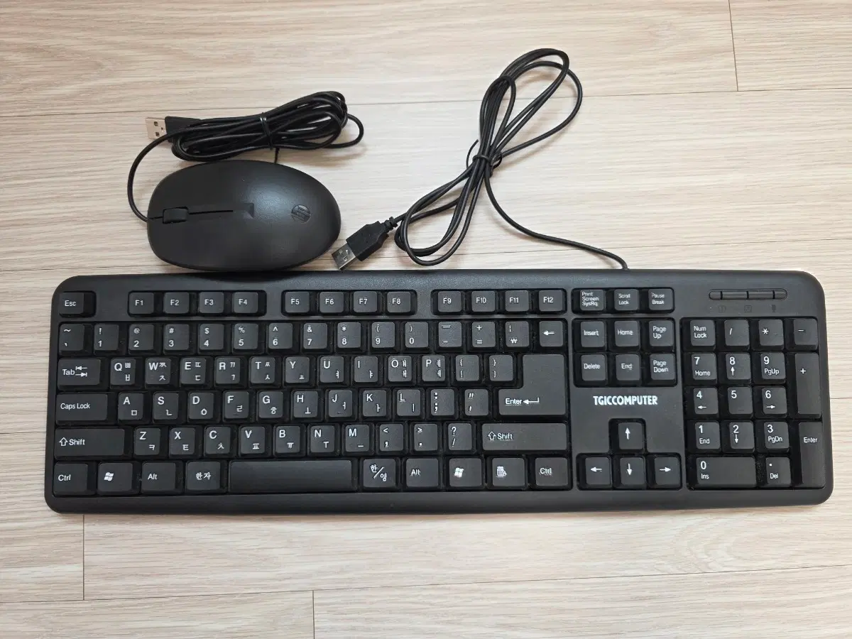 TG삼보 키보드, HP 마우스(유선)/거의새것/ 일괄