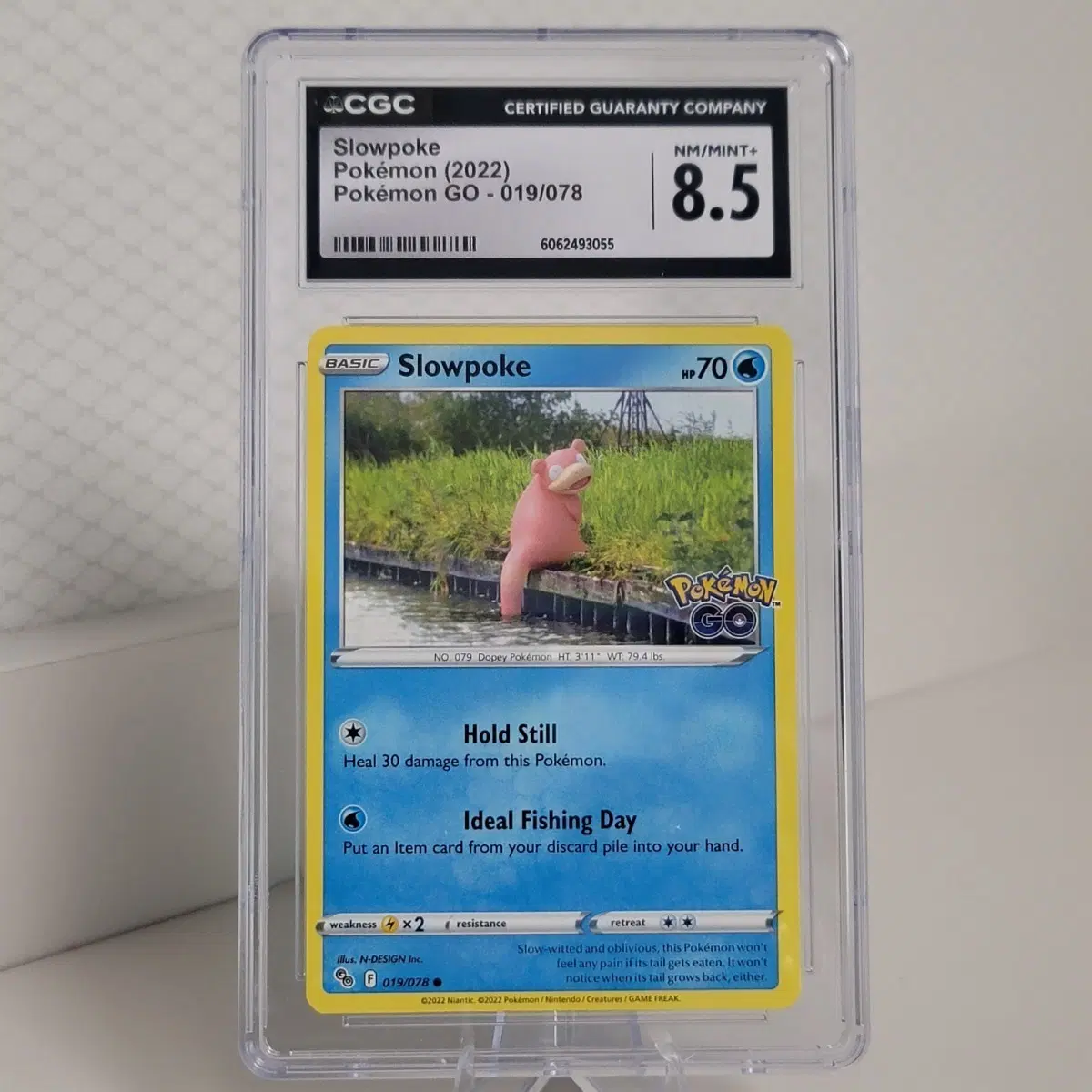2022 포켓몬 GO 야돈 Slowpoke #019/078 CGC 8.5 북미판