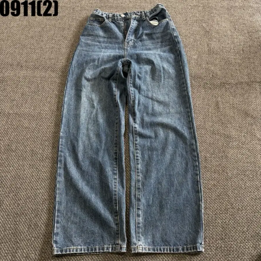 청바지 와이드 핏 데님 s