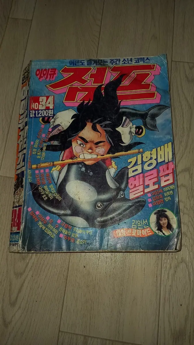 추억의아이큐 점프1989년34호.(수집용).