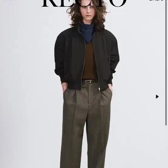 RECTO | CROP HARRINGTON JUMPER (새상품)