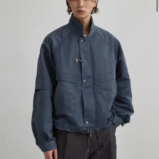 언지미크 PARACHUTE JACKET (BLUE) (새상품)