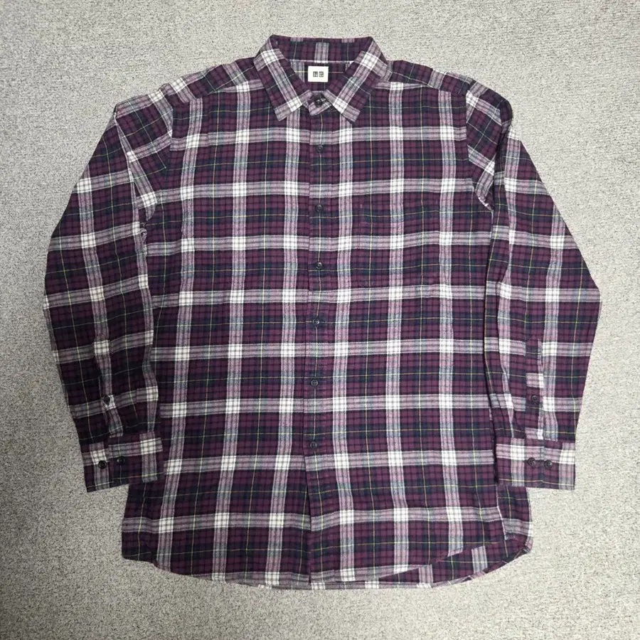 Uniqlo 유니클로 플란넬 체크 셔츠 L(100)