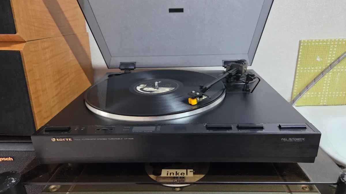 롯데 반자동 턴테이블 LP 605