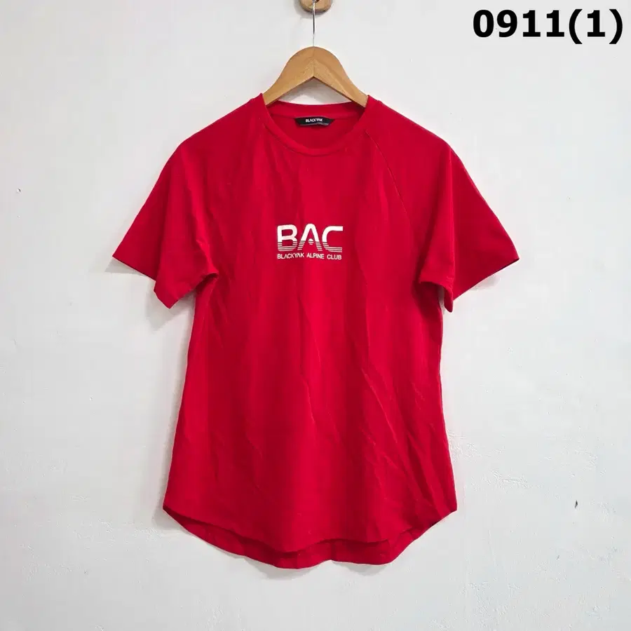 블랙야크 BAC 반팔티 레드 s