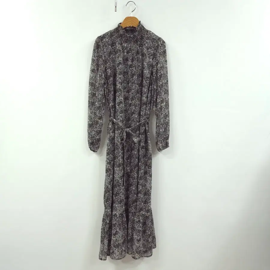 바나나리퍼블릭) 새상품 패턴 쉬폰 롱원피스 - M