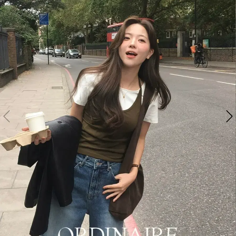 (미실착)가내스라 오디네르 포저 홀터넥 뷔스티에 올리브