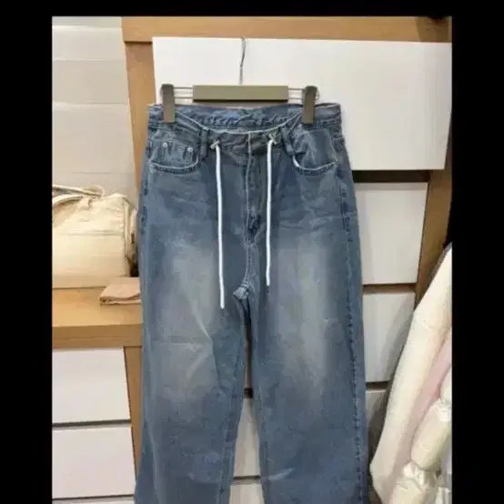 룩앳민 청바지 와이드