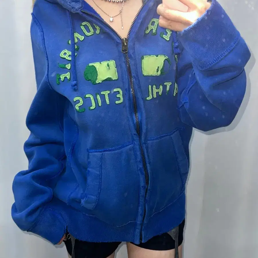 아베크롬비 블루그린 후드집업