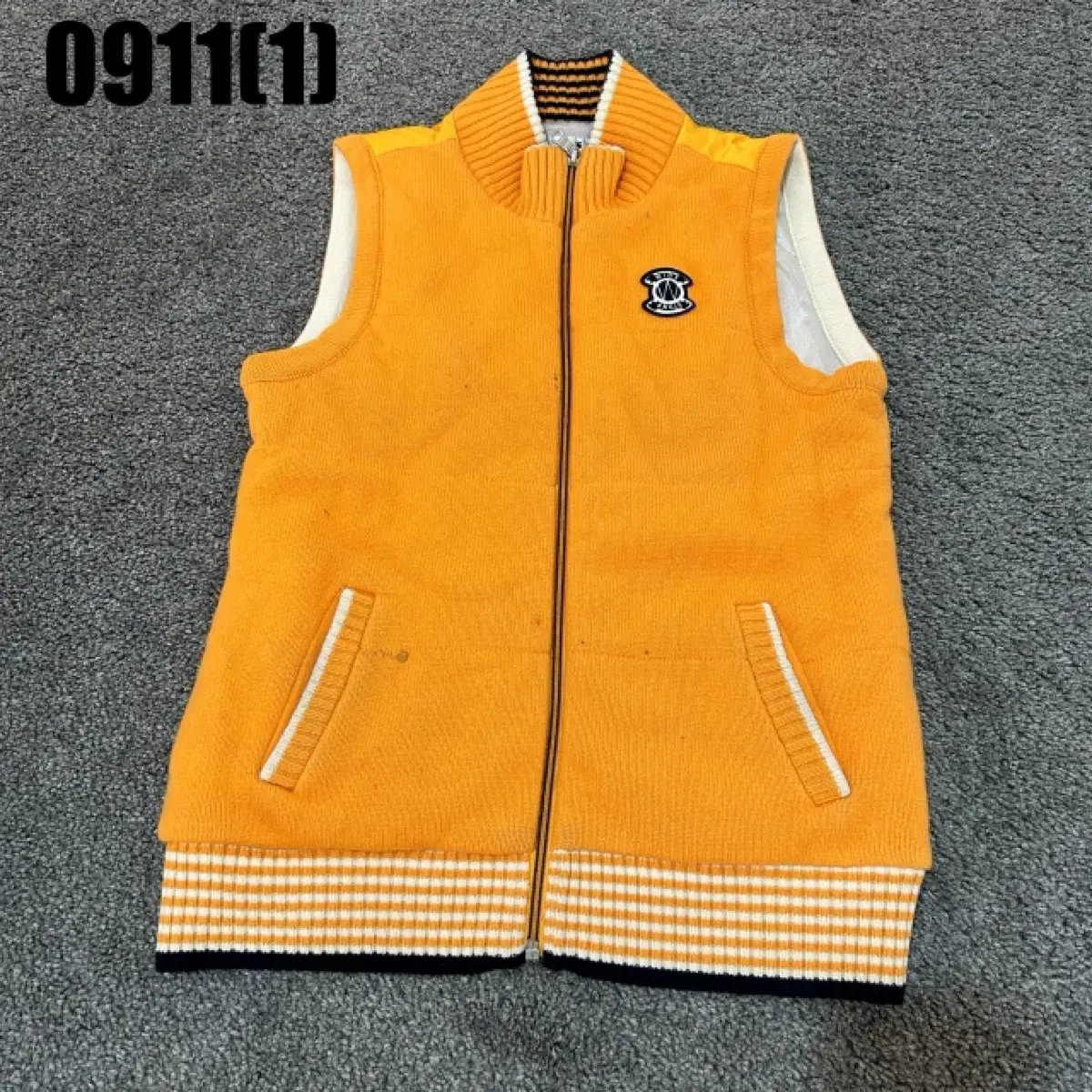 와이드앵글 니트 조끼 95