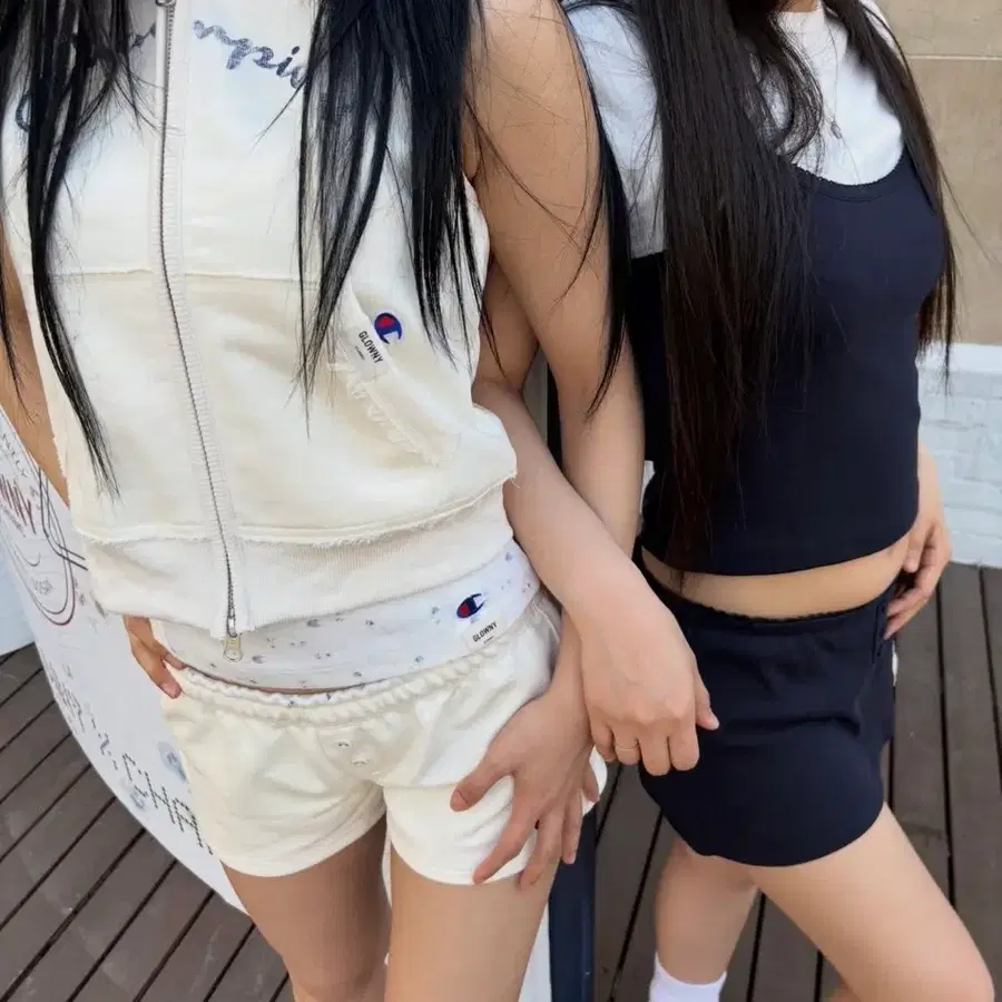 (새상품) 챔피온 글로니 베스트 후드 크림 M