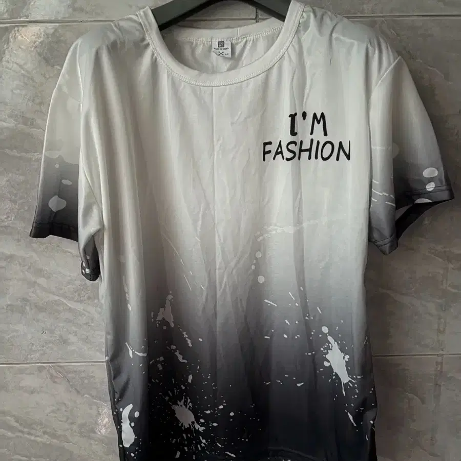 I'M FASHION 나염 반팔 티셔츠